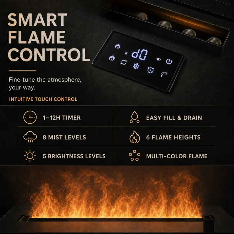 Minimalist Wall Fireplace Luxu - Smart Home Simulation review and price