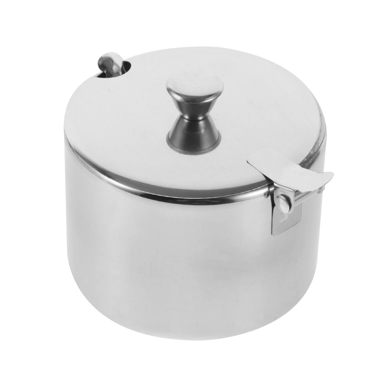 Seasoning Box Jar with Spoon Spoons Stainless Steel Airtight Condiment Storage Container