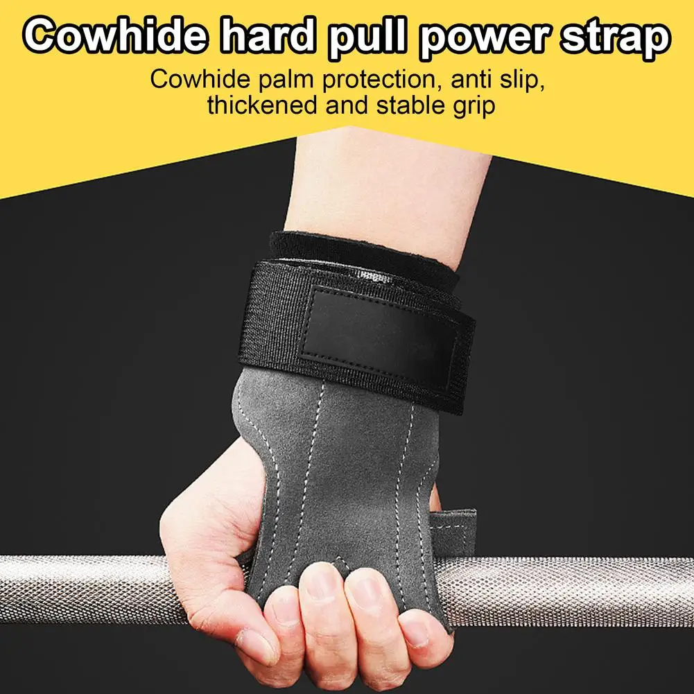 1 Pair Power Lifting Straps Strength Training Anti-slip Wrist Guard Equipment Fitness Weightlifting Booster Belt