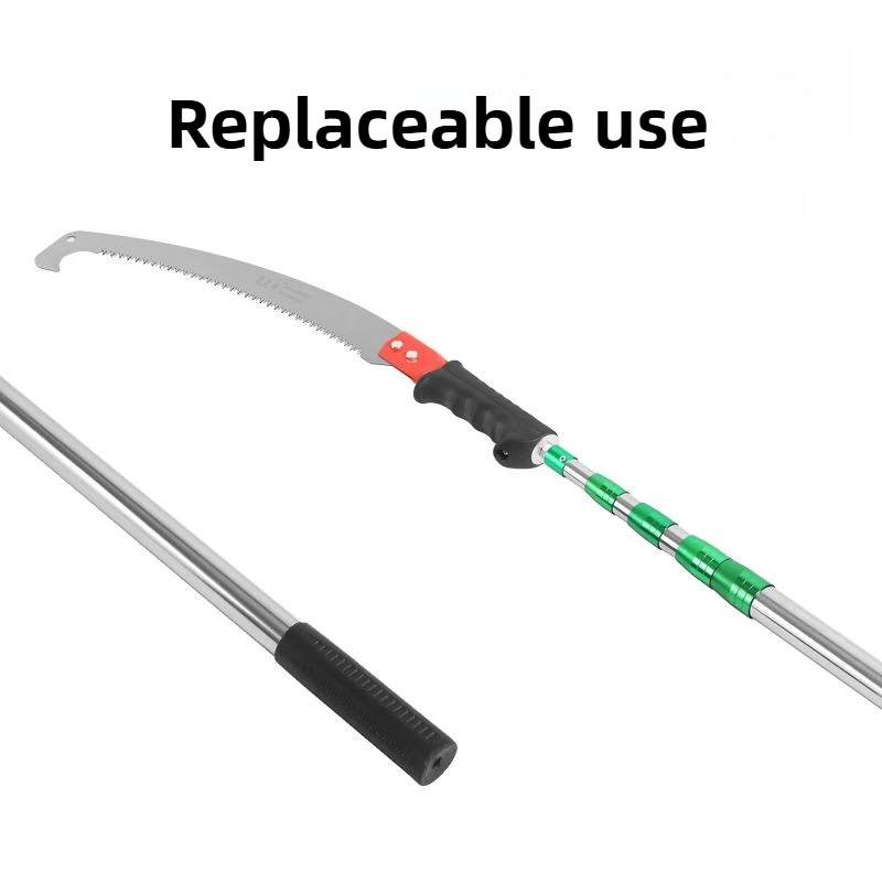 3M/4M تلسكوبي القطب منتقي الفاكهة مجموعة سميكة الجريب فروت عالية فرع المنشار قابل للتعديل قضيب منتقي الفاكهة حديقة أدوات يدوية #6