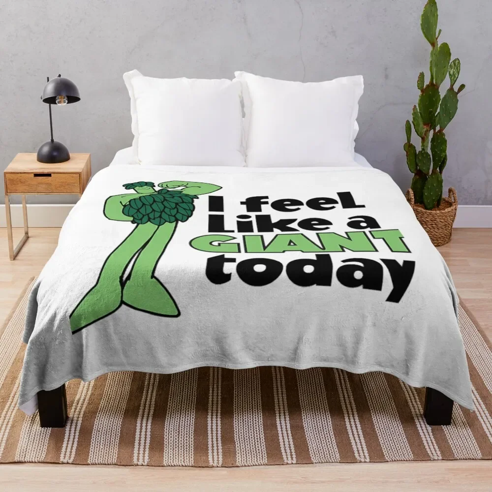 

I Feel Like A Giant Today - Jolly Green Giant \t Throw Blanket Breathable Lightweight Blanket for Adults Kids