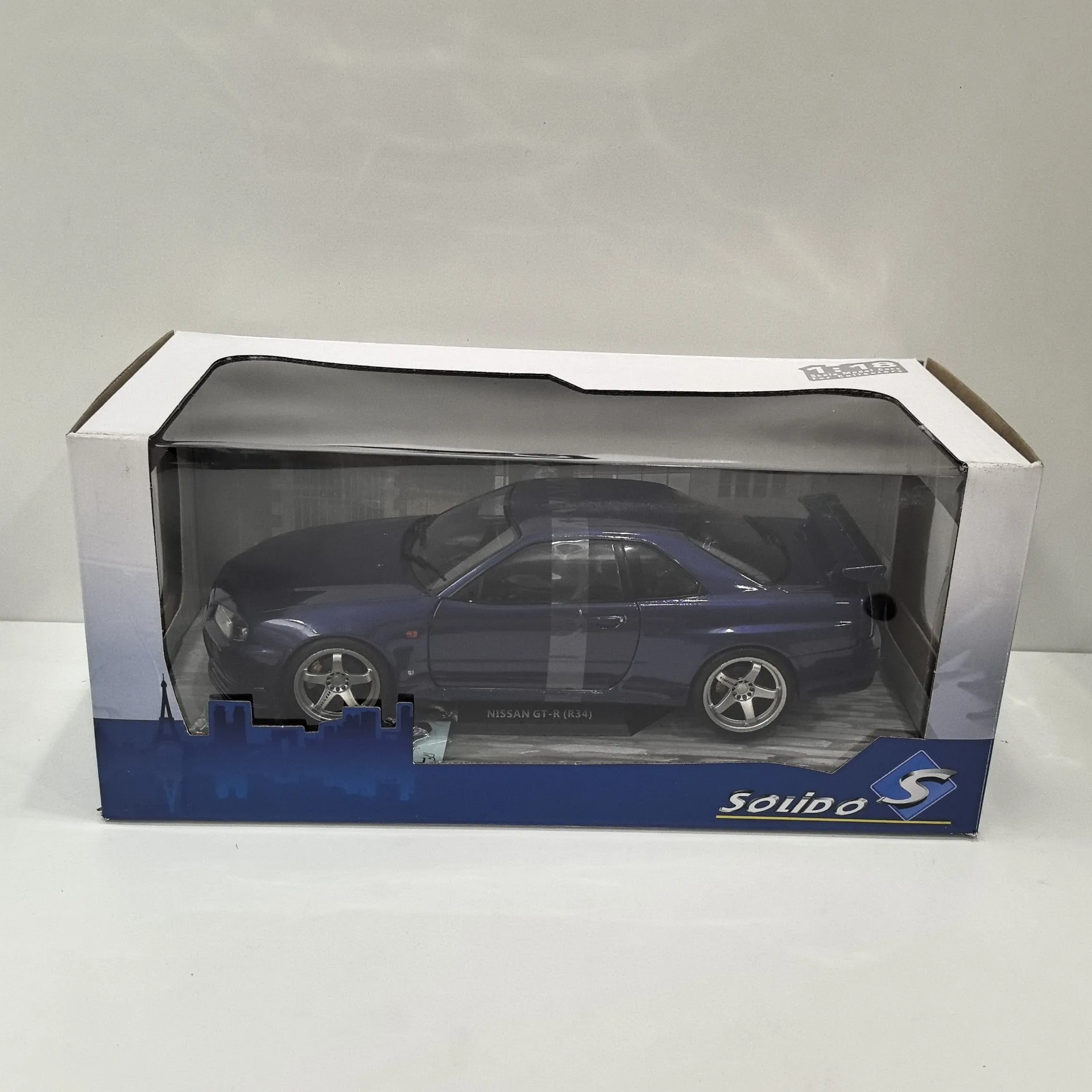 

Хвостовое крыло, литой под давлением SOLIDO, масштаб 1/18 SKYLINE GT-R R34, модель автомобиля из сплава, Коллекционная игрушка, подарок, сувенир, украшение для дисплея