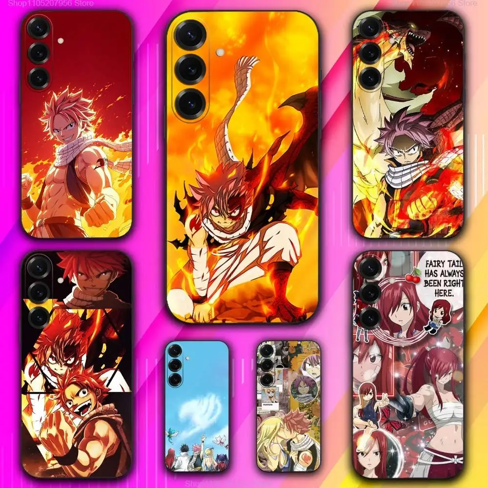 

F-Fairy Natsu T-Tail Phone Case For Samsung A 73,72,71,53,52,51,41,40,30,22,21,13,12,Note 20,10,9 Ultra Pro 5G Soft