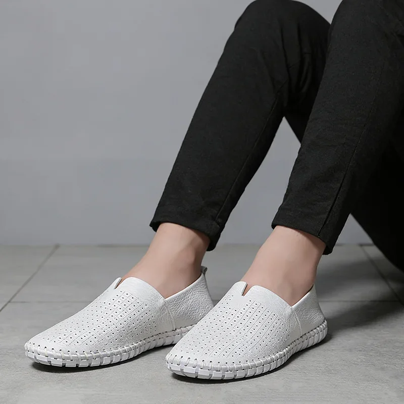 

1 пара летней мужской обуви большого размера, новая модная дышащая износостойкая обувь, повседневная обувь с открытым носком, размер 38-50