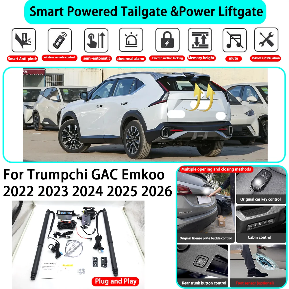 

﻿for Trumpchi GAC Emkoo 2022 2023 2024 2025 2026 Smart Automatic Powered Tailgate Electric Power Tailgate Lift Kit Key Close