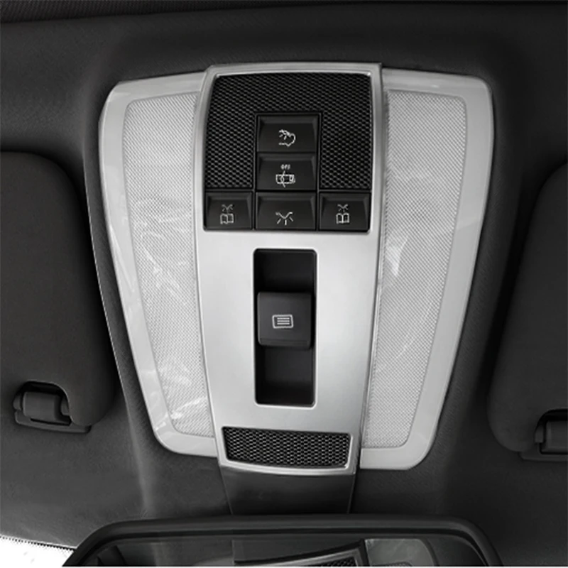 Car-Styling Interior Front Reading Light Lamp Frame Cover Trim Sticker For Mercedes Benz C Class W204 C180 C200 C260 2008-2014