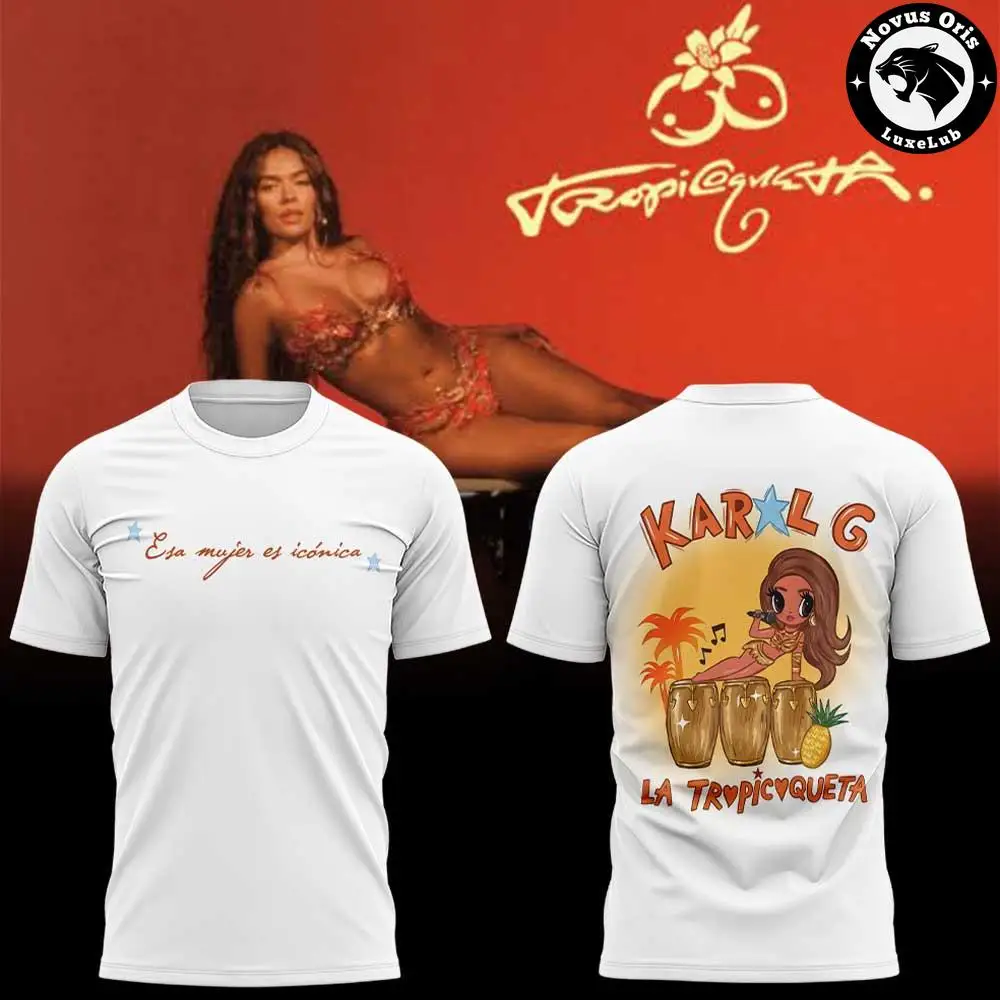 Karol G The Ivonny Bonita Collection Limited Edition T-Shirt Latin Pop Artist Graphic Tee, Unisex Reggaeton Fan Casual Merch Top