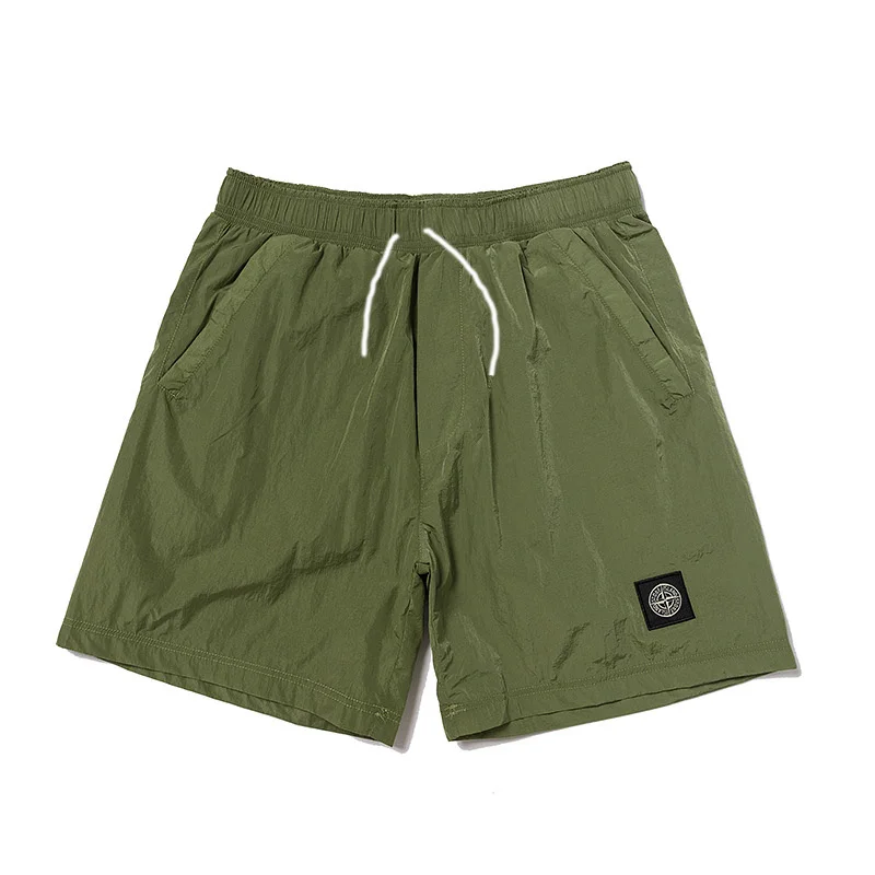 2025 Fashion Brand Men Shorts Sports Casual Stone New Logo Print Retro Trendy Shorts Quick Drying breathable Summer Shorts Pants image 3