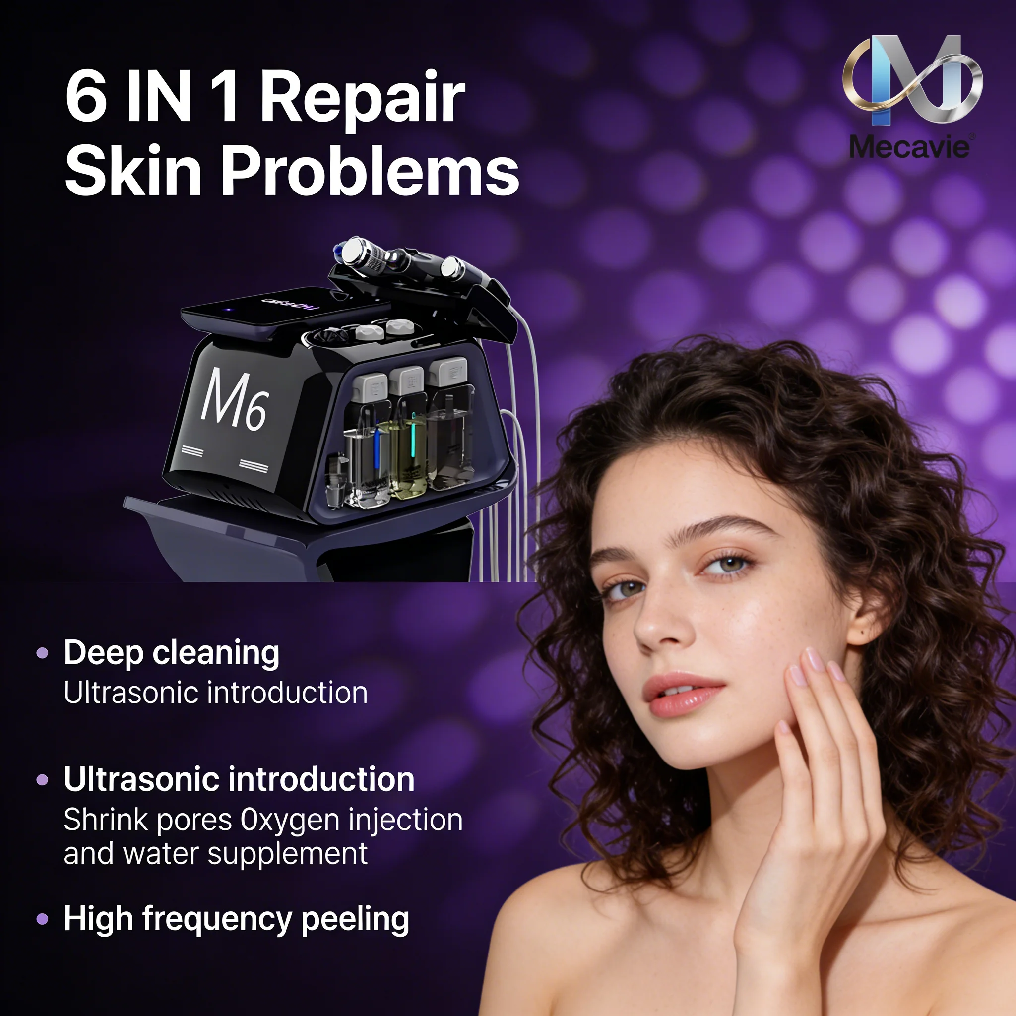 

M6 Hydra Professional Skin Management Machine Deep Cleansing Face Lifting Equipment for Beauty Salon 2026