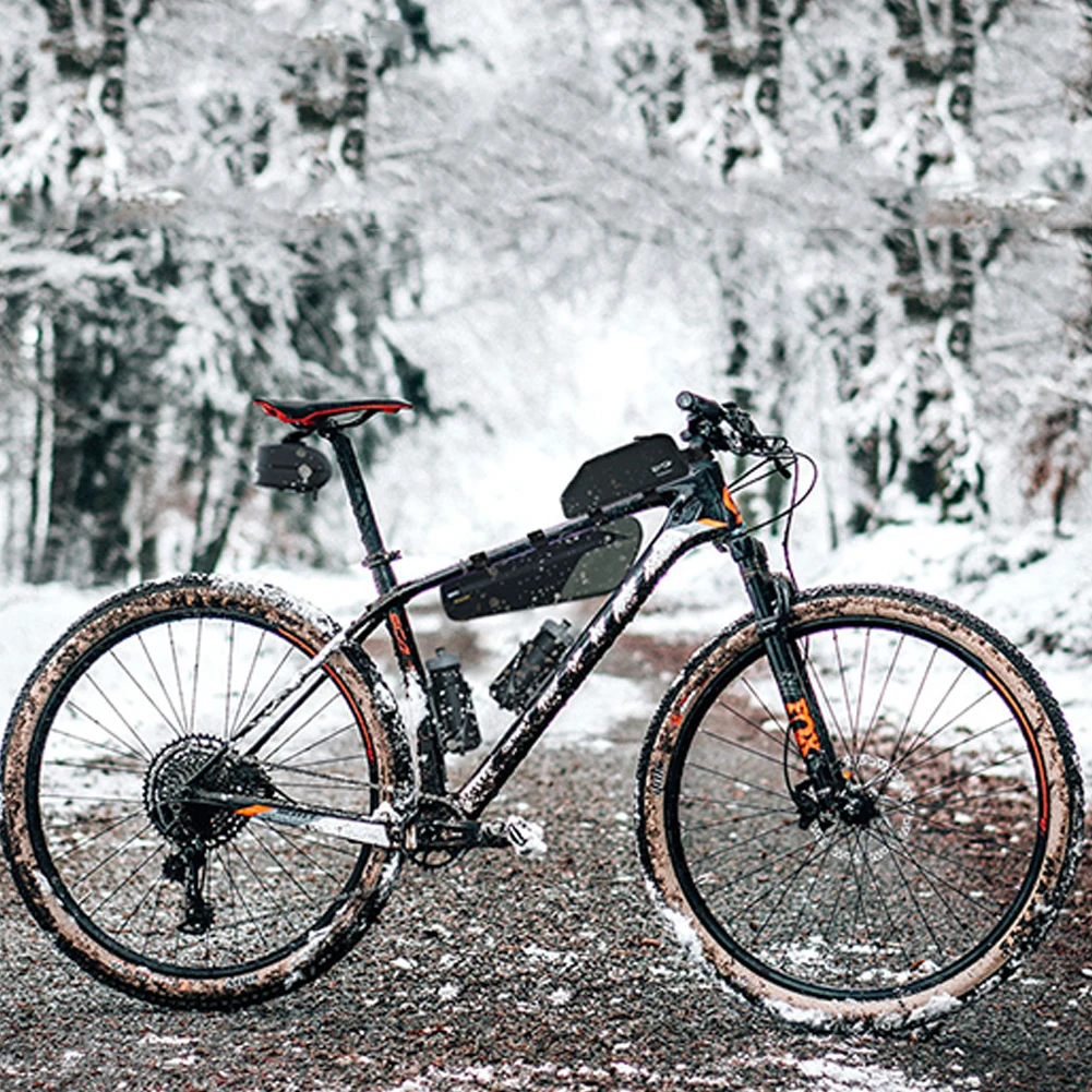 

Сумка на раму велосипеда 1,5 л, водонепроницаемая сумка для хранения велосипедных инструментов, передняя сумка для велосипеда, аксессуары для шоссейного велосипеда MTB