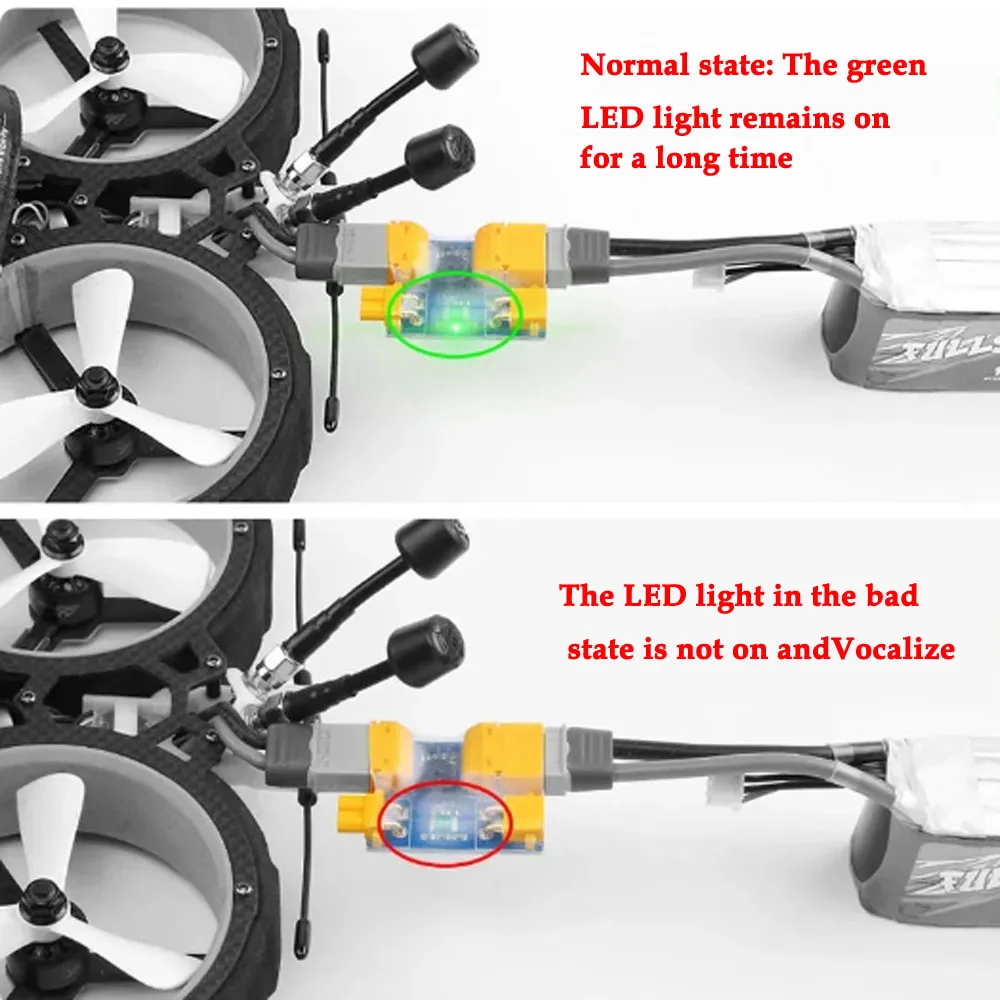 Smoke Stopper XT30 XT60 Male Female 1-6S Self-healing Resettable Fuse Smoke Test Tool for RC Model FPV Drone Boat Pasrt