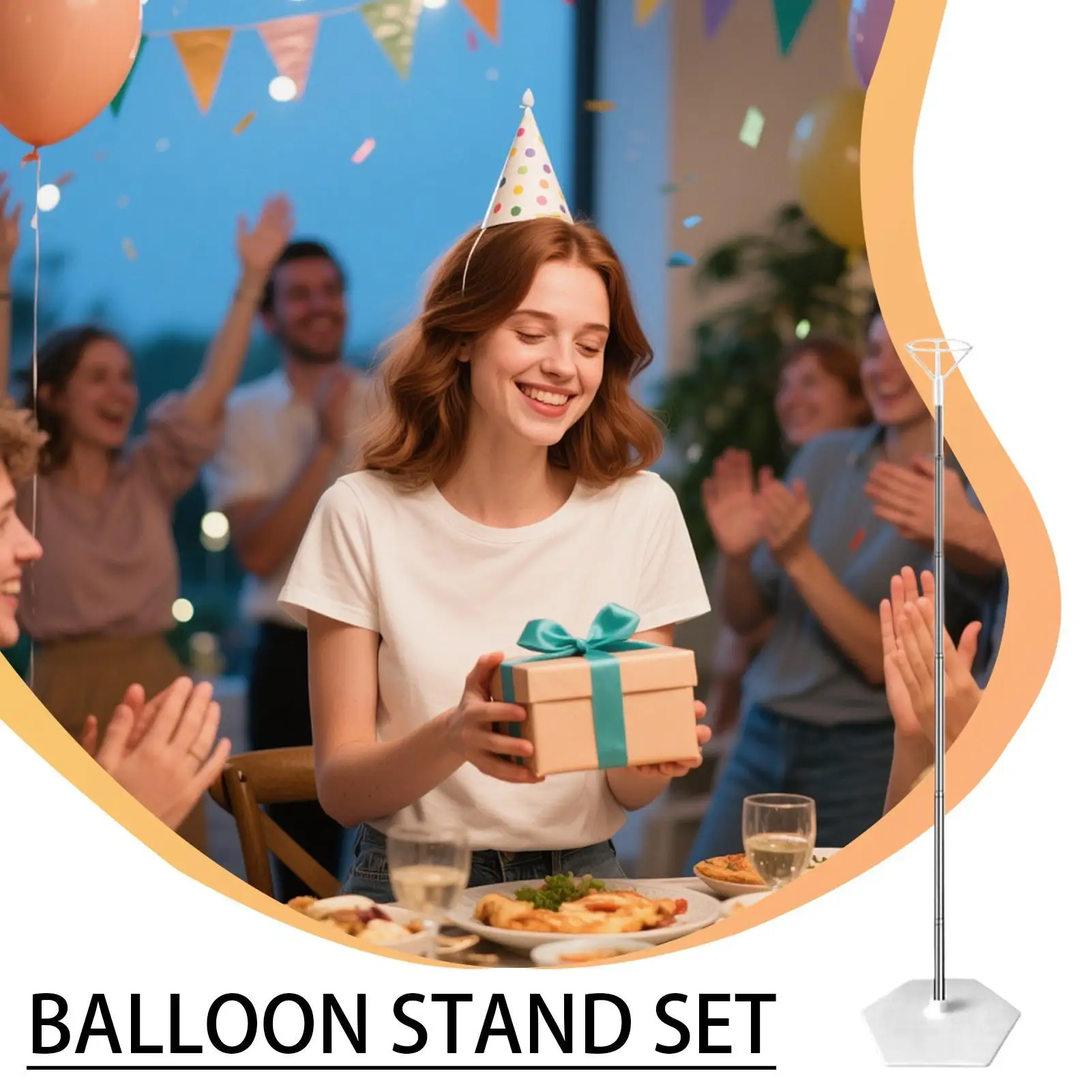 

Balloon Stands For Floor Adjustable Metal Balloon Column Stand Reusable Telescopic Pillar Stainless Steel Height Adjustable