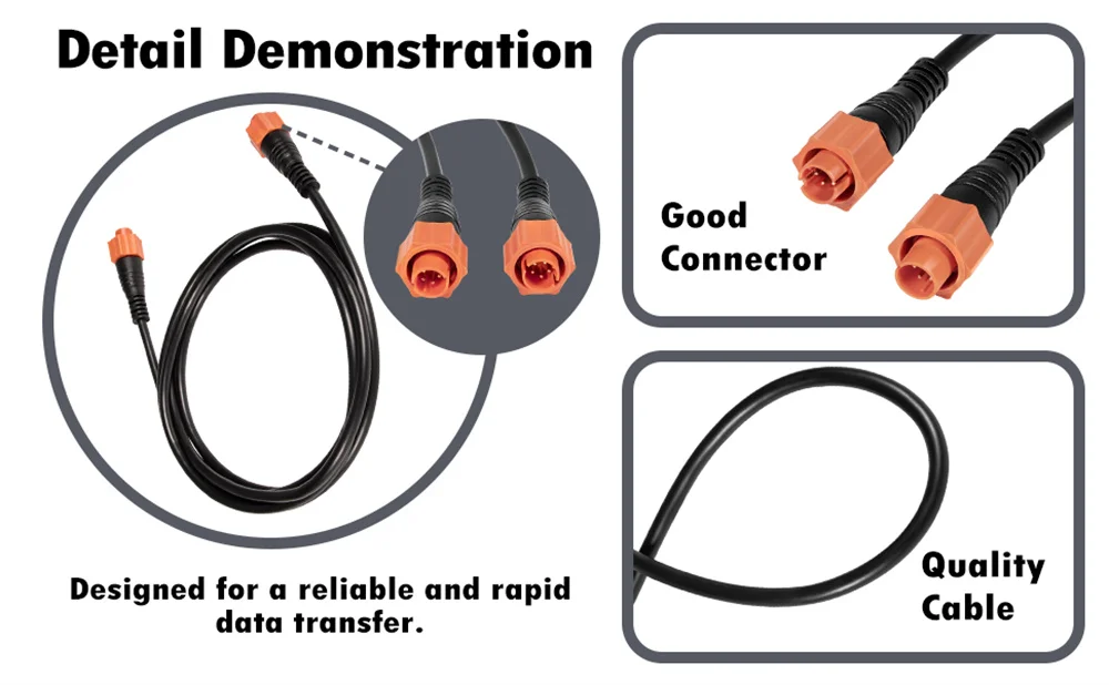 Ersatzteil für Low rance Ethernet Crossover-Kabel gelbes Cat5e-Kabel, 6-Fuß-Hochgeschwindigkeits-Plug & Play-GPS-Navigations system – Detail 5