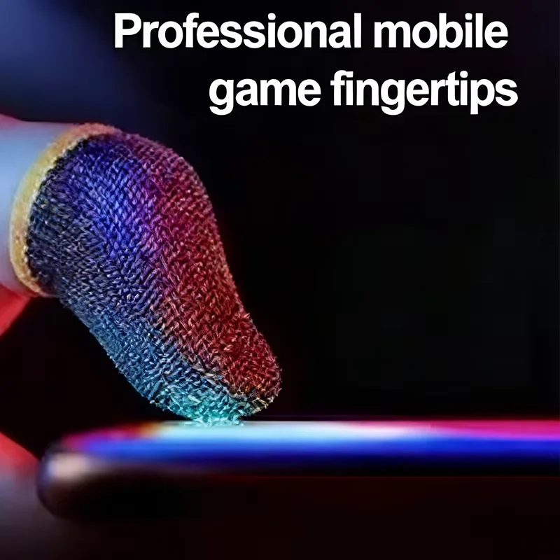 Limited-Time Offer - Gaming Finger Sleeve Anti-Slip Fingertip Cover Breathable Sweatproof Fingertips Thumb Gloves For Mobile Gam