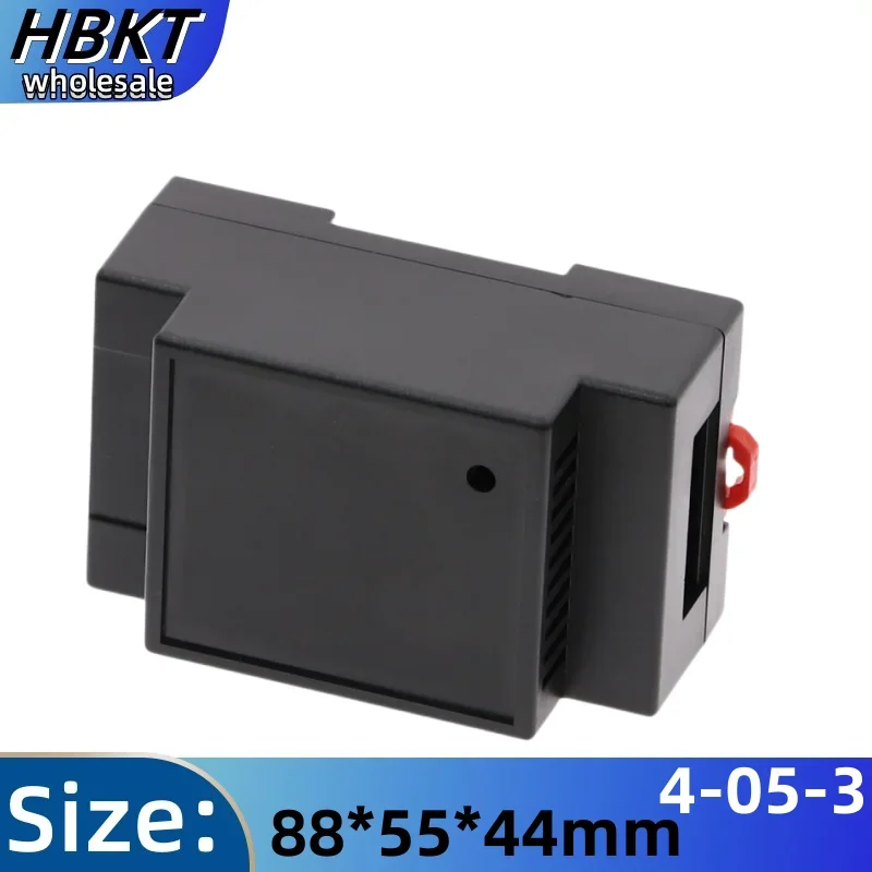 Brand new 88x55x44mm DIN Rail PLC Fire detection instrument Power switch box, instrument housing, guide rail electrical Shell