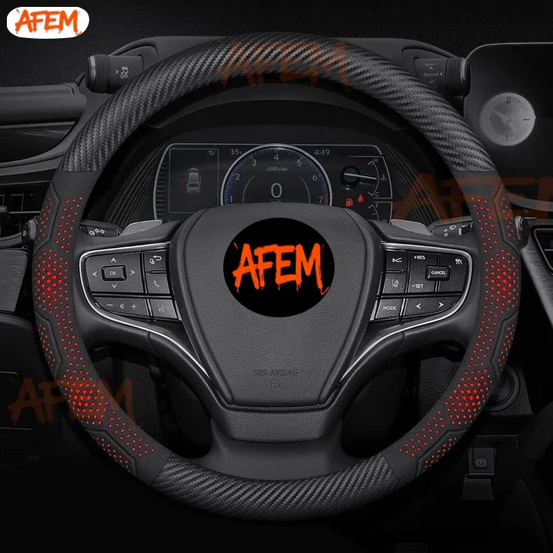 For Lexus GS300h ES300h ES330 ES350 NX300h IS300 RX300 IS250 CT200h Carbon fiber Suede Car Steering Wheel Cover Auto Accessories