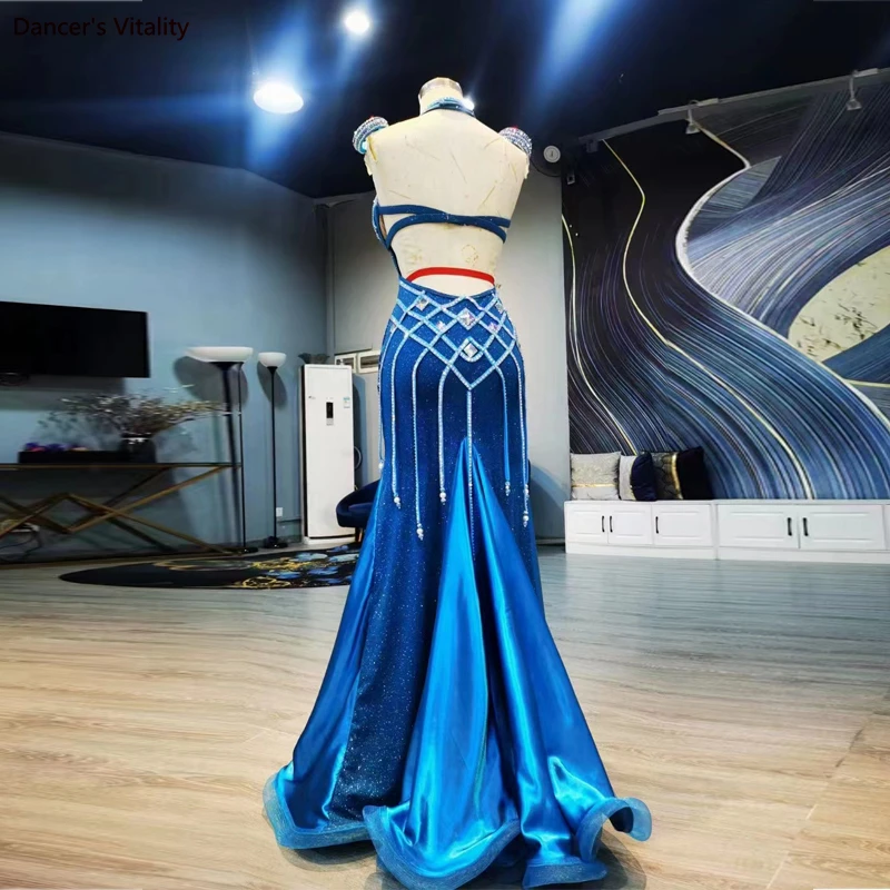 Belly Dance Costume Set for Women Cusomized Adult Children Belly Dancing Performance Competititon Suit Oriental Dance Dress