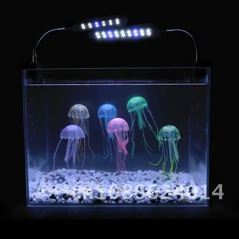 

Simulated Vivid Jellyfish Tank Decoration Artificial Fluorescent Jellyfish Aquarium Fish Tank Accessories