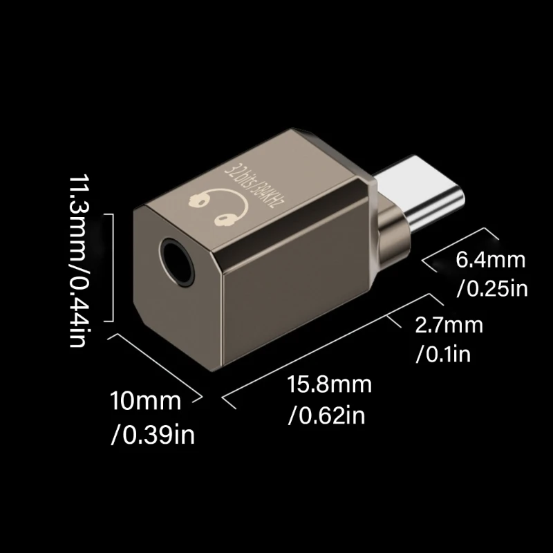 Конвертер разъема адаптера для наушников USB C на 3,5 мм с высоким разрешением для игр