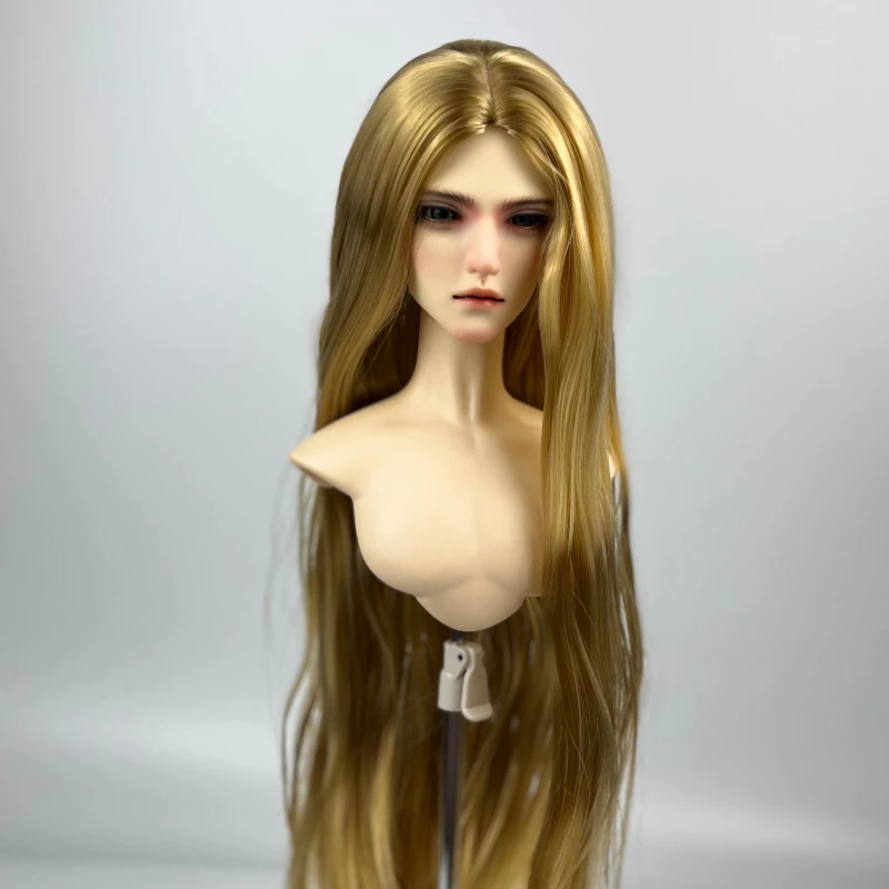 New 1/3 1/4 1/6 Doll's Wig for 60/45/30cm Bjd Doll Milk Silk Medium Split Ancient Style Curly Long Hair Doll Accessories,no Doll