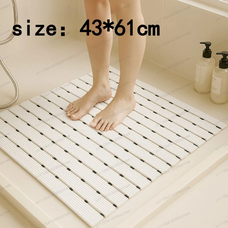 

Складной противоскользящий коврик для ванной 43*61 см, водонепроницаемый коврик для душа, предотвращающий падения, подходит для пожилых людей