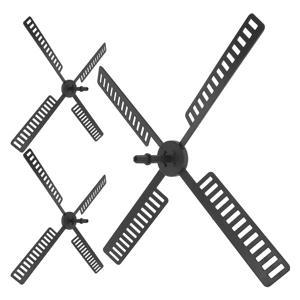 3Pcs Solar Windmill Fan Blades Plastic Waterproof Outdoor Garden Decor Rotating Dutch Windmill Blades Yard Patio Lawn Ornament