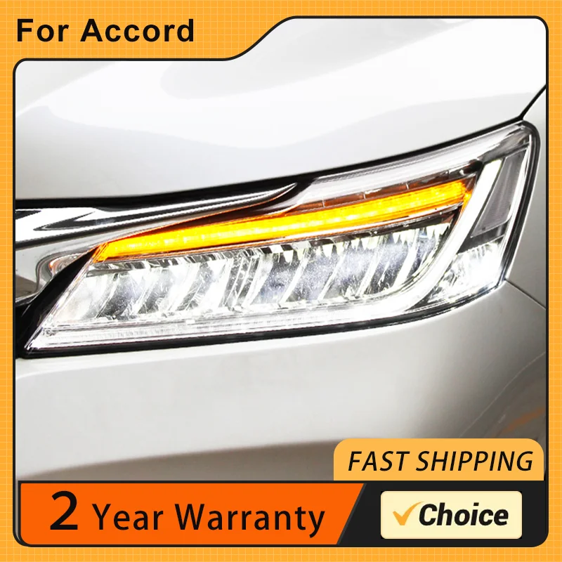 

Headlights For Honda Accord 9.5 Gen 2016 2017 ALL LED Head Lamp Upgrade DRL Dynamic Signal Lamp Head Lamp Front light Assembly