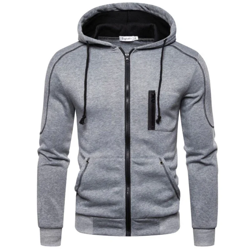 Fashion Print Tracksuit for Men Zipper Hooded Sweatshirt and Sweatpants Two Pieces Suits Male Casual Fitness Jogging Sports Sets