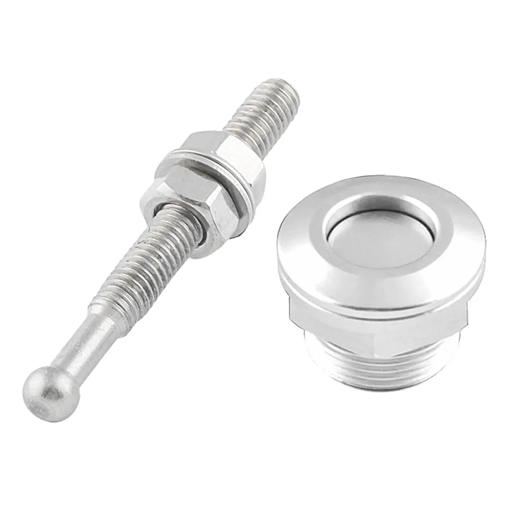 22mm 4Pcs Universal Car Push Button Bonnet Hood Pins Kit Aluminum Quick Release Latch Bumper License Plate Lock Clip