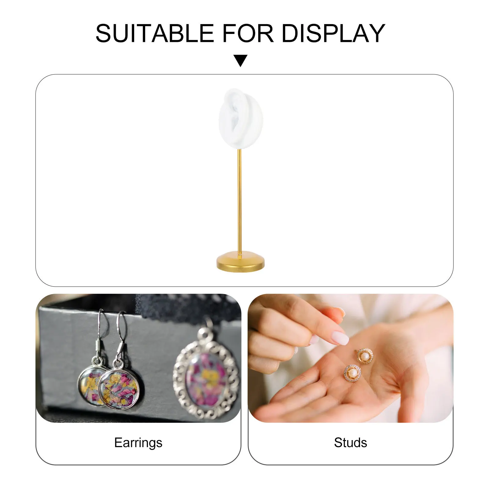 

Earring Display Rack Jewelry Storage Stand Simple Elegant Holder for Dressing Table Desktop Earrings Organizer Display Rack