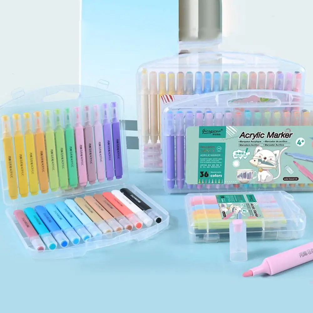 

Non-toxic Art Marker Pen Drawing Graffiti Acrylic Paint Marker Set Waterproof DIY Crafts Colorful Painting Pen