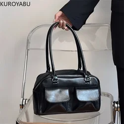 Torebki i torebki koreańska moda Vintage designerka nowa skóra PU o dużej pojemności słodkie torby Crossbody Y2K dla kobiet