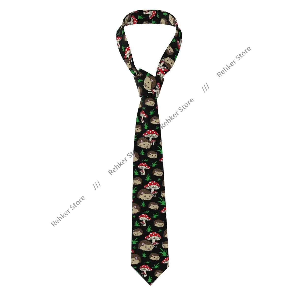 Hedgehogs And Mushrooms Tie Necktie Tie Clothing Accessories