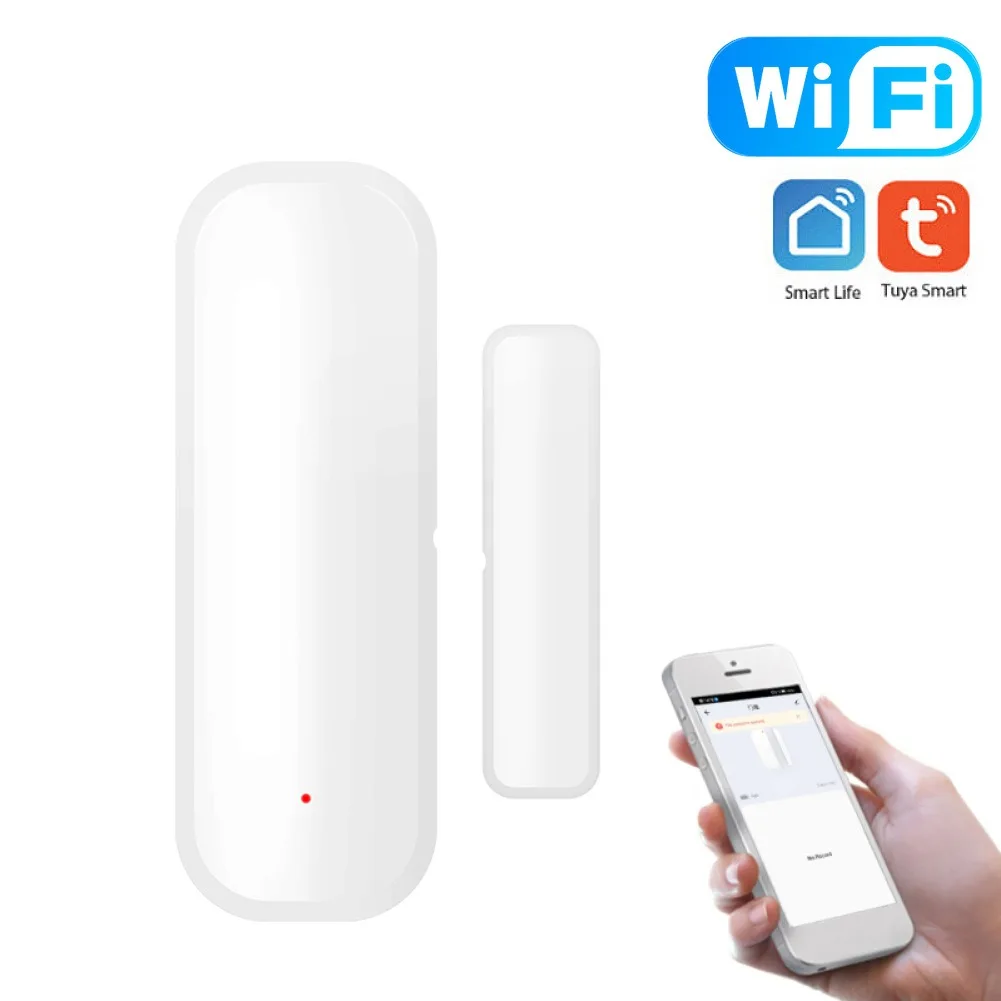 Tuya Wifi Smart Magnetische Deursensor Alarm Anti-diefstal Deur en Raam Inbraakdetector App Controle Deur Open Alert