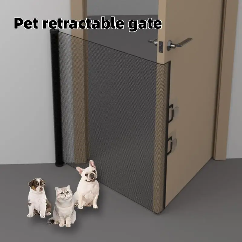 

Расширяемые ворота для домашних животных без дрели, регулируемые ворота для собак, лестничный барьер, панель для защиты кошек, предотвращающая побег кошек, домашний забор для домашних животных