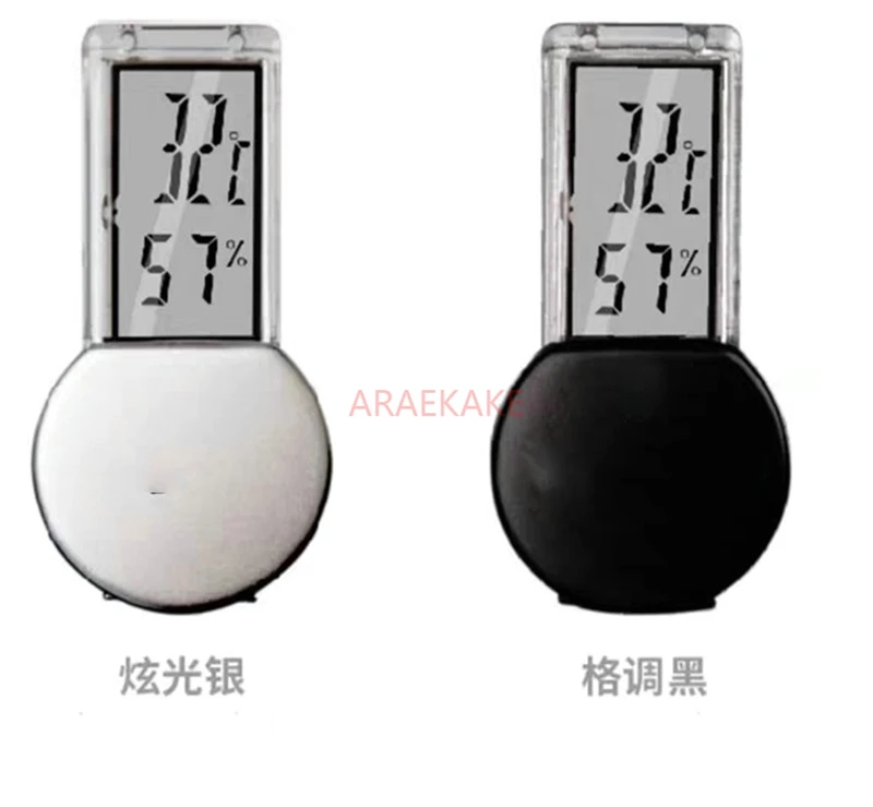 Temperature and humidity meter with suction cup for precise measurement of large and small mini reptizoo live crab mini