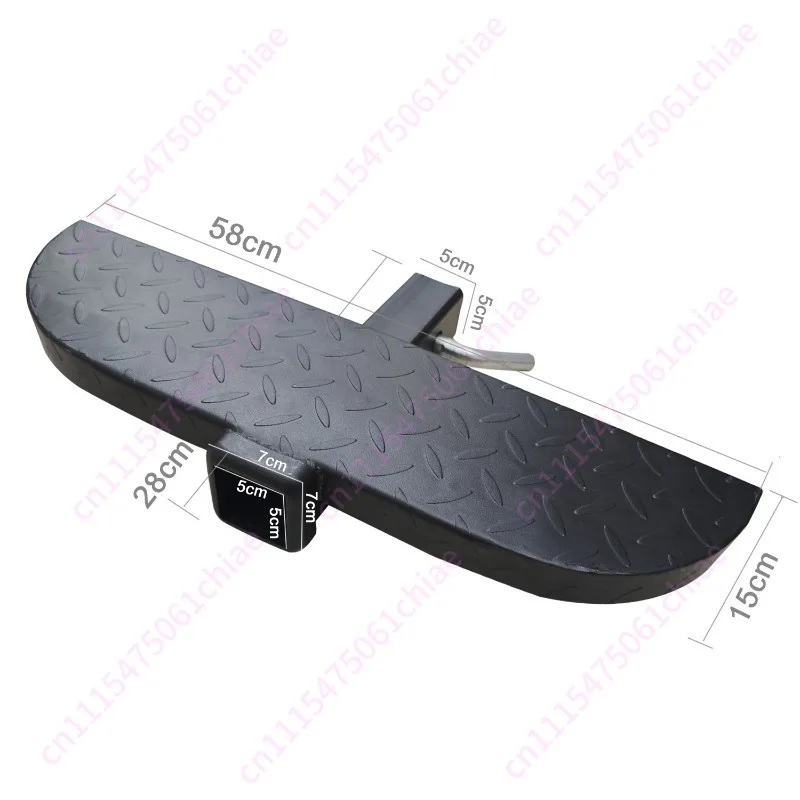 Trailer Arm Pedal SUV Parking Space Step Climbing Ladder Carbon Square Mouth Extension Tube Trailer Bar Extension Pedal