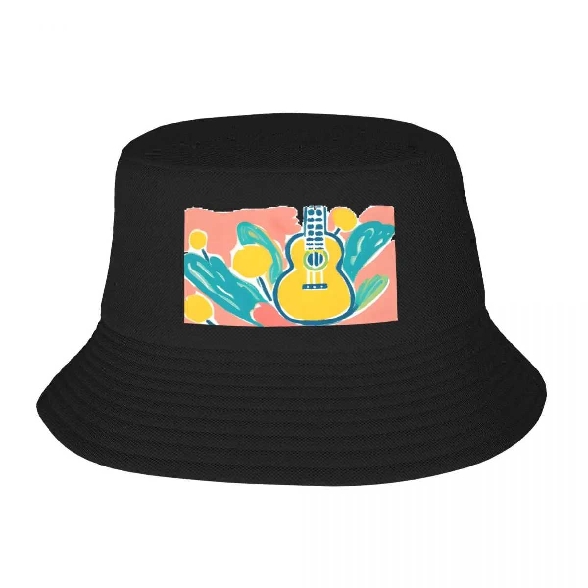 

Ukulele drawing Bucket Hat Trucker Hats Designer Hat Custom Cap Golf Hat Men Women's