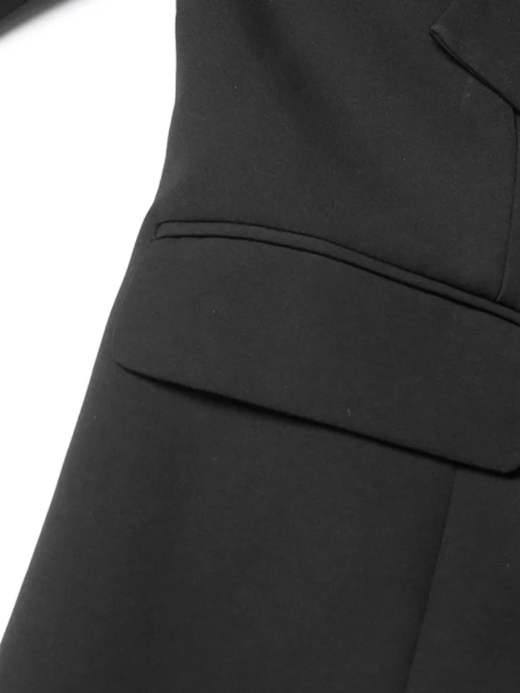 ZMEENNA بياقة مدببة وأكمام طويلة بلون سادة للنساء موضة ربيع 2025 معاطف أنيقة للسيدات سترات علوية ZM527