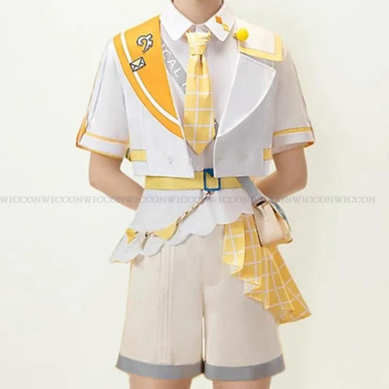 Project Sekai виртуальный певец, волшебная шерсть, кружево Mirai 2024, карнавальный костюм, парик, платье, униформа для косплея, милая одежда на Хэллоуин