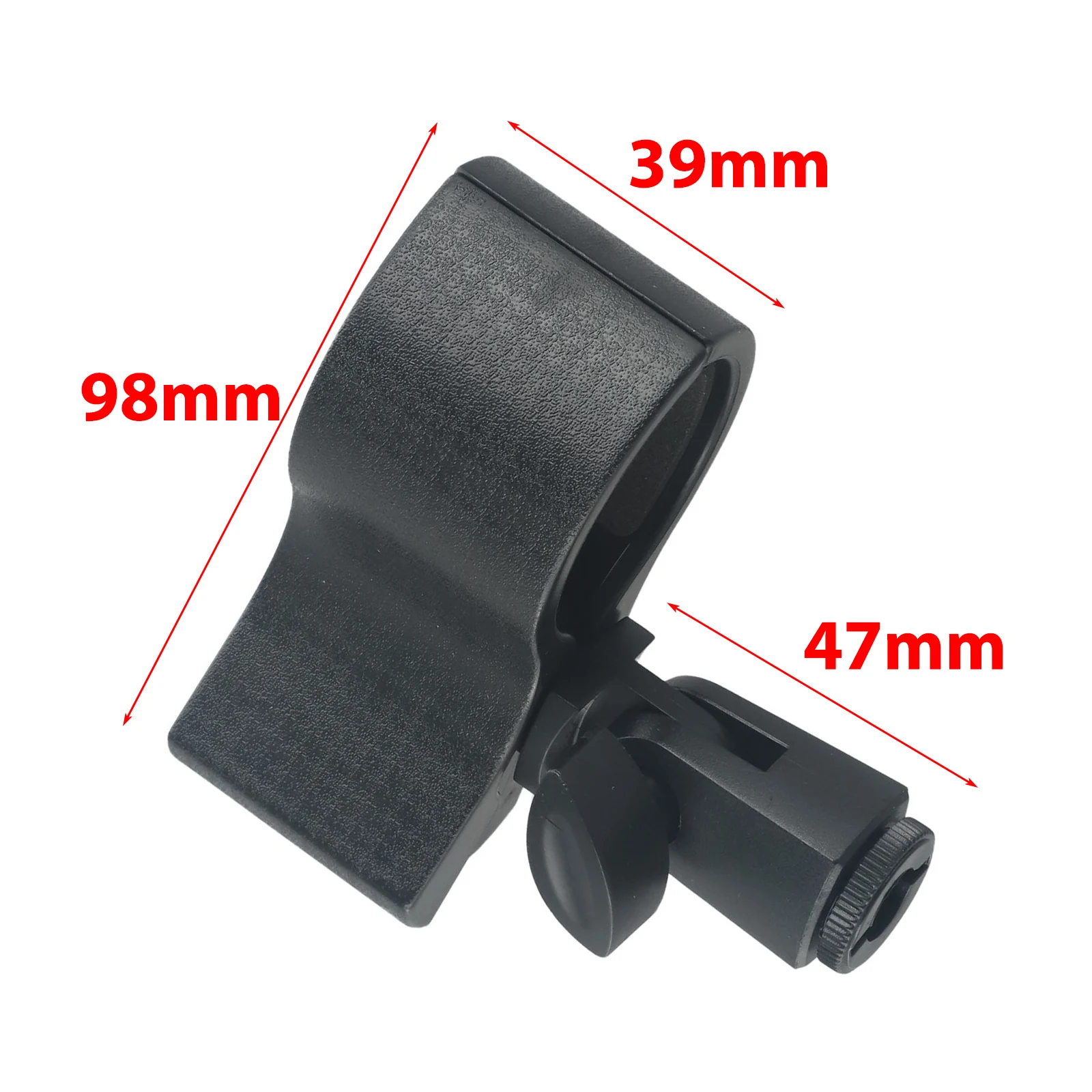 Clamp Microphone Clip Large Conferences Flexible For 3.2-6.8CM Mic Holder Large Plastic With 3/8 Adapter Brand New