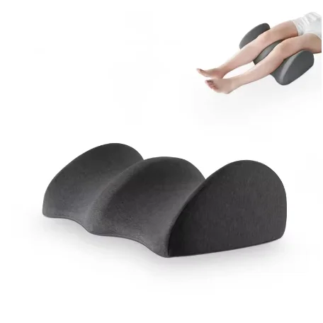 Knee Pillow for Back Pain Provides Relief and Support for Sleeping on Side Stomach or Back Memory Foam Leg Pillow