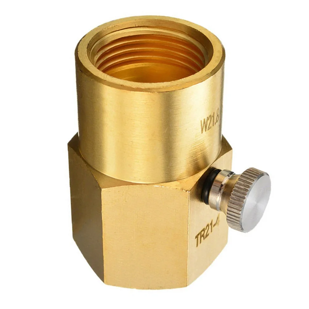 TR214 to CGA320 Adapter for SodaStream Cylinder Refilling Compatible with US Canada Bulk Cylinders Brass Material for Durability
