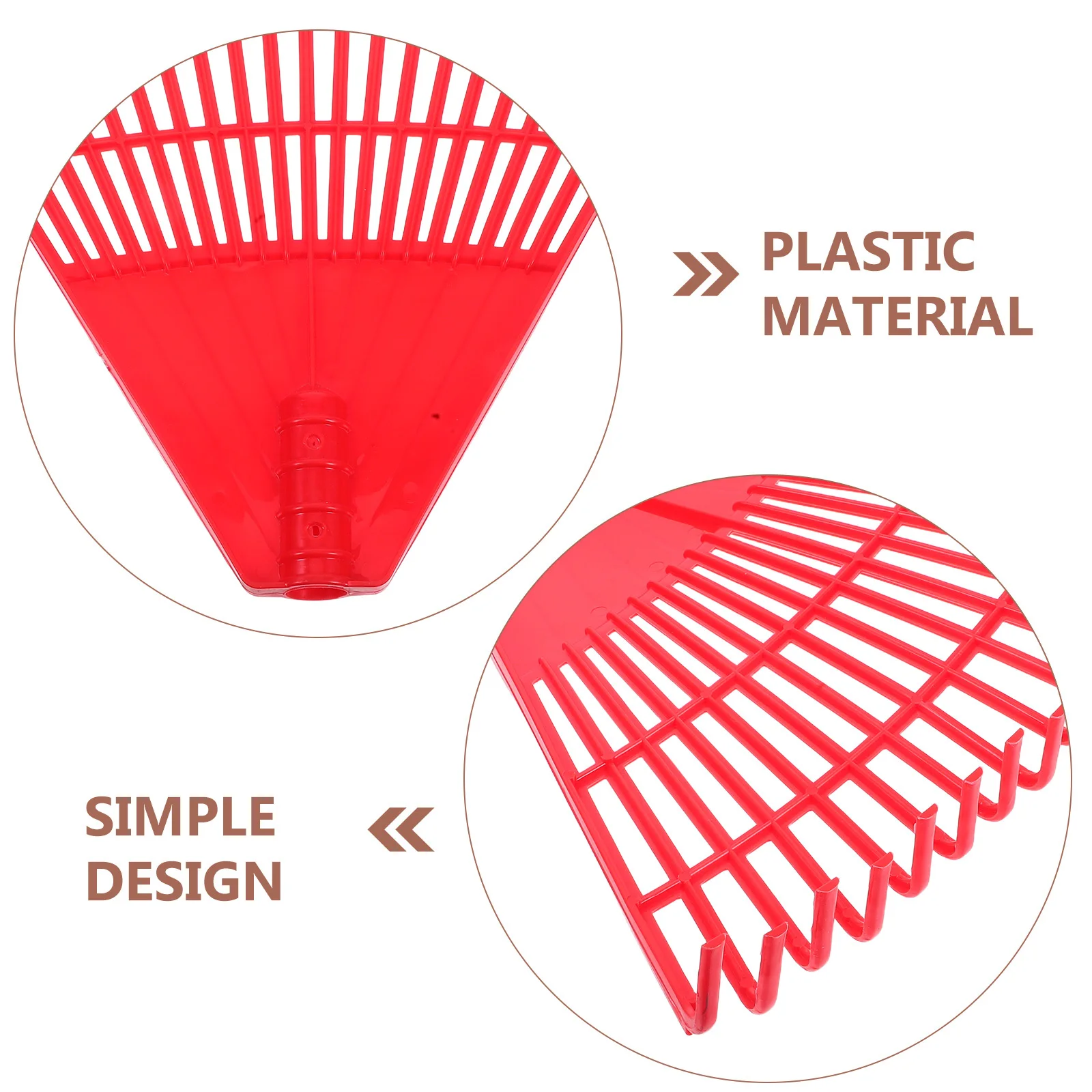 21 Tooth Plastic Leaf Rake for Lawn Garden Hand Held Rake Grass Weeding Yard Farming Equipment Lightweight