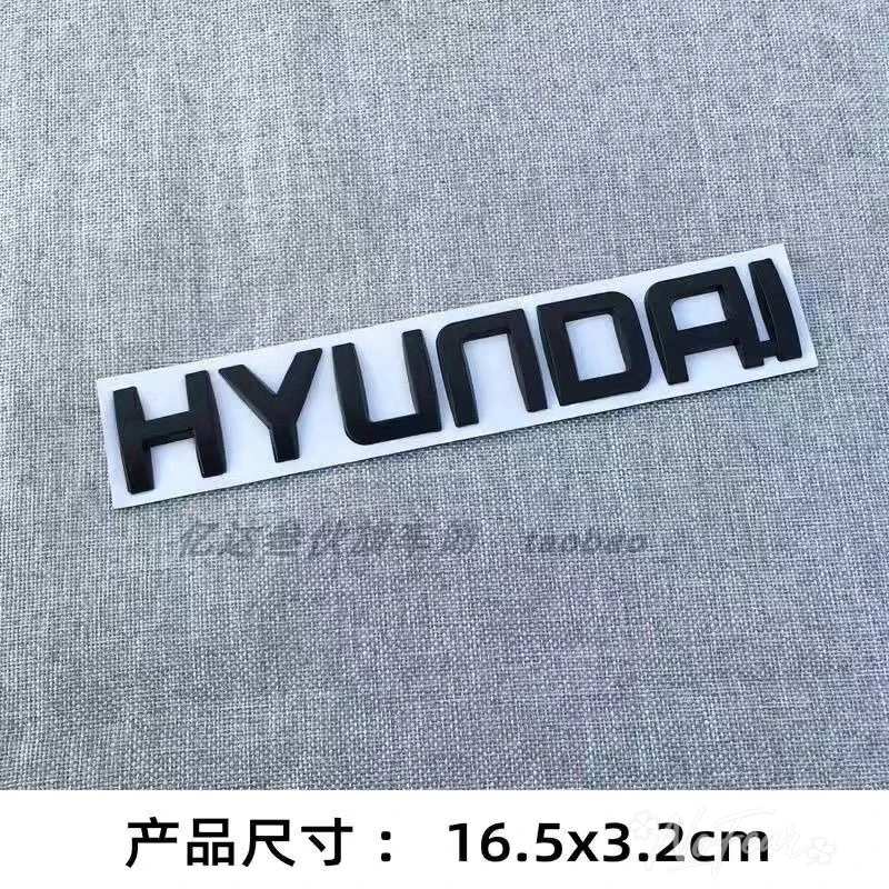 Car Side Rear Badge Nameplate Logo Sticker Trunk Decals Accessory For Hyundai Tucson Solaris I30 Creta Ix35 I40 IX20 Veloster view 3