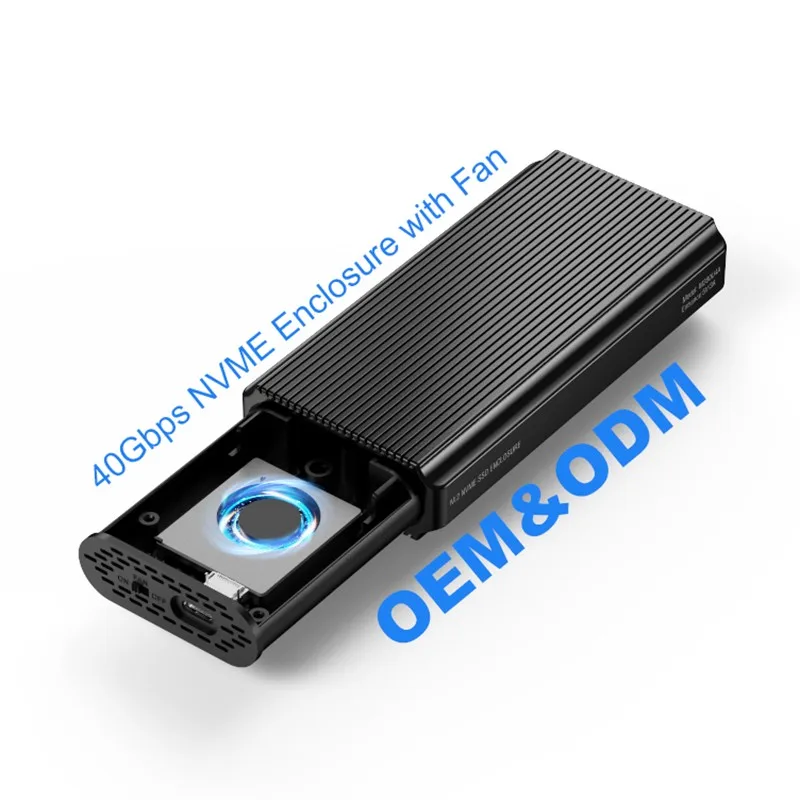 

SSD Enclosure M.2 NVME PCIe SSD 40Gbps External Enclosure Case USB-C To PCIe/NVME M.2 SSD Enclosure