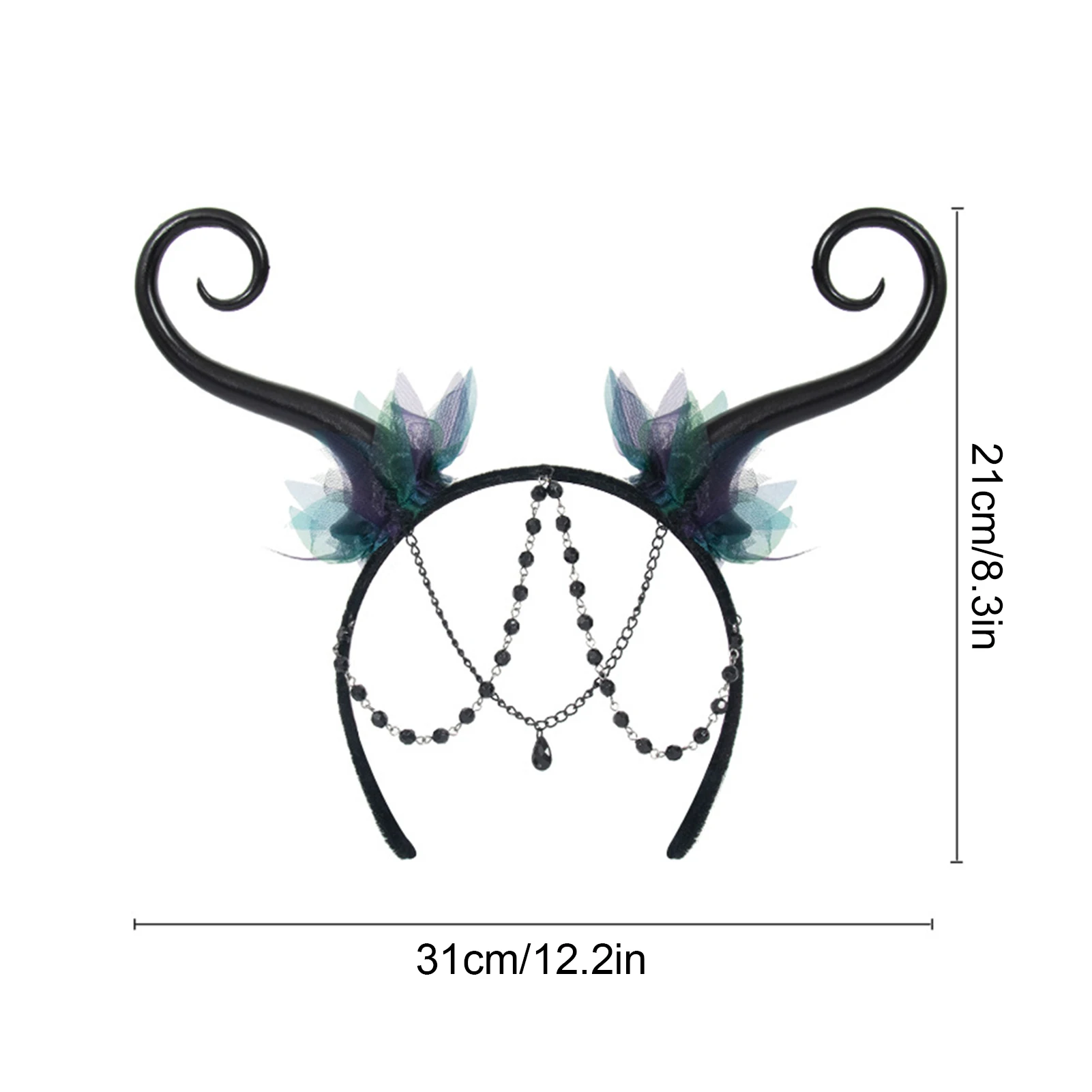 Flower Fairy Elf Hair Hoop Forest Fantasy COSPLAY Hair Accessories Party Christmas Hair Hoop