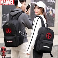 Marvel Cartoon Cartoon Deadpool Boy's new lightweight, breathable, large-capacity storage waterproof backpack with password code