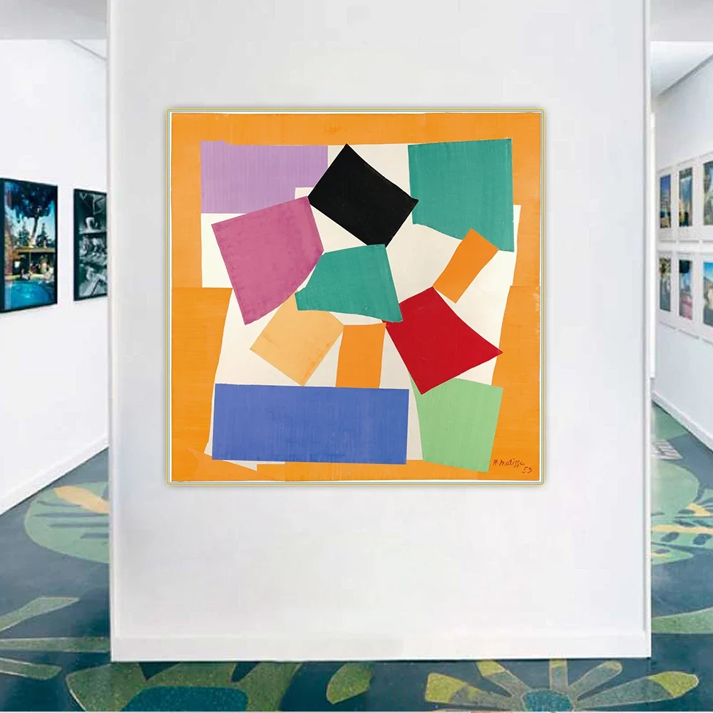 Citon Henri Matisse《The Snail 1953》Canvas Oil Painting Artwork Poster Picture Wall Decor Backdrop Home Living Room Decoration