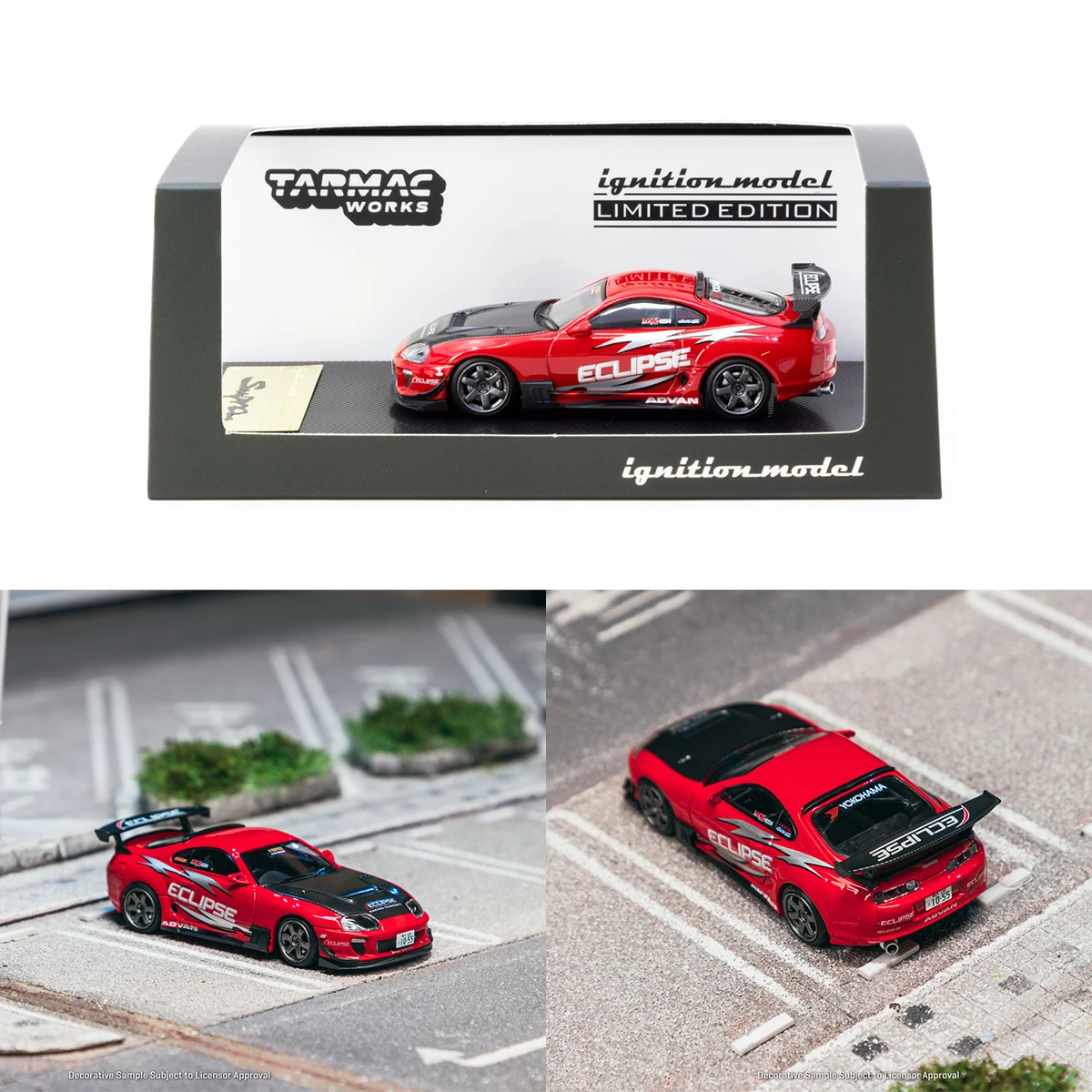 

TW IG в наличии 1:64 Toyota Supra JZA80 RZ красная литая под давлением модель автомобиля коллекция игрушек Tarmac Works